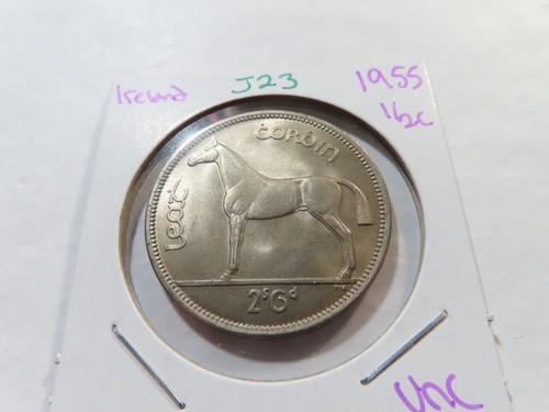 J23 Ireland 1955 1/2 Crown UNC