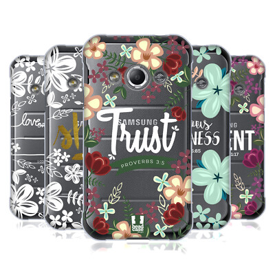 HEAD CASE DESIGNS FLORAL VERSES 2 SOFT GEL CASE FOR SAMSUNG PHONES 4