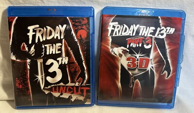 Friday the 13th Uncut & Part 3 3-D Blu-ray Movie Set 883929302178 Friday the 13th Uncut & Part 3 3-D Blu-ray Movie Set 883929302178