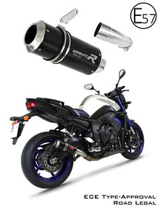 Set: acciaio inox silenziatore di scarico GP universale con DB-Killer
