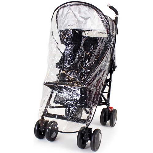 Rain Cover To Fit Maclaren Techno XT - Black Stroller Buggy - Picture 2 of 7