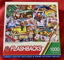 Flashbacks FAMILY GAME NIGHT 1000 Piece Jigsaw Puzzle 20" x 27" MasterPieces