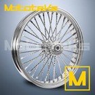 21X3.5 FAT DIAMOND SPOKE WHEEL 40 STAINLESS HARLEY SOFTAIL SPORTSTER DYNA FRONT