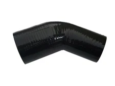 ID 3” - 3.15" (76mm-80mm) 45 Degree Elbow Reducer Silicone Hose Coolant Tube 