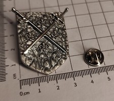 PIN/Anstecker SCHWERTR MIT LILIEN Schild/ Wappen (Nostalgie)