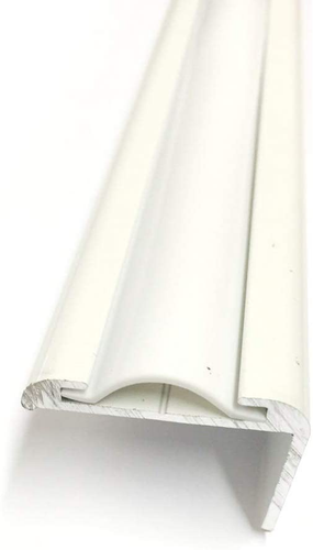 White Vinyl 7/8" Insert Molding Trim Screw Cover RV Camper Travel Trailer (35 Ft - Picture 3 of 12