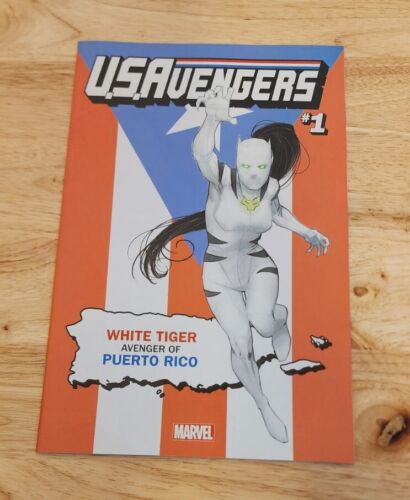 U.S. AVENGERS #1 PUERTO RICO WHITE TIGER STATE VARIANT- MARVEL - Afbeelding 1 van 4