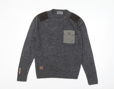 Pullover Pulli Herren UK Größe S Kangol Grau