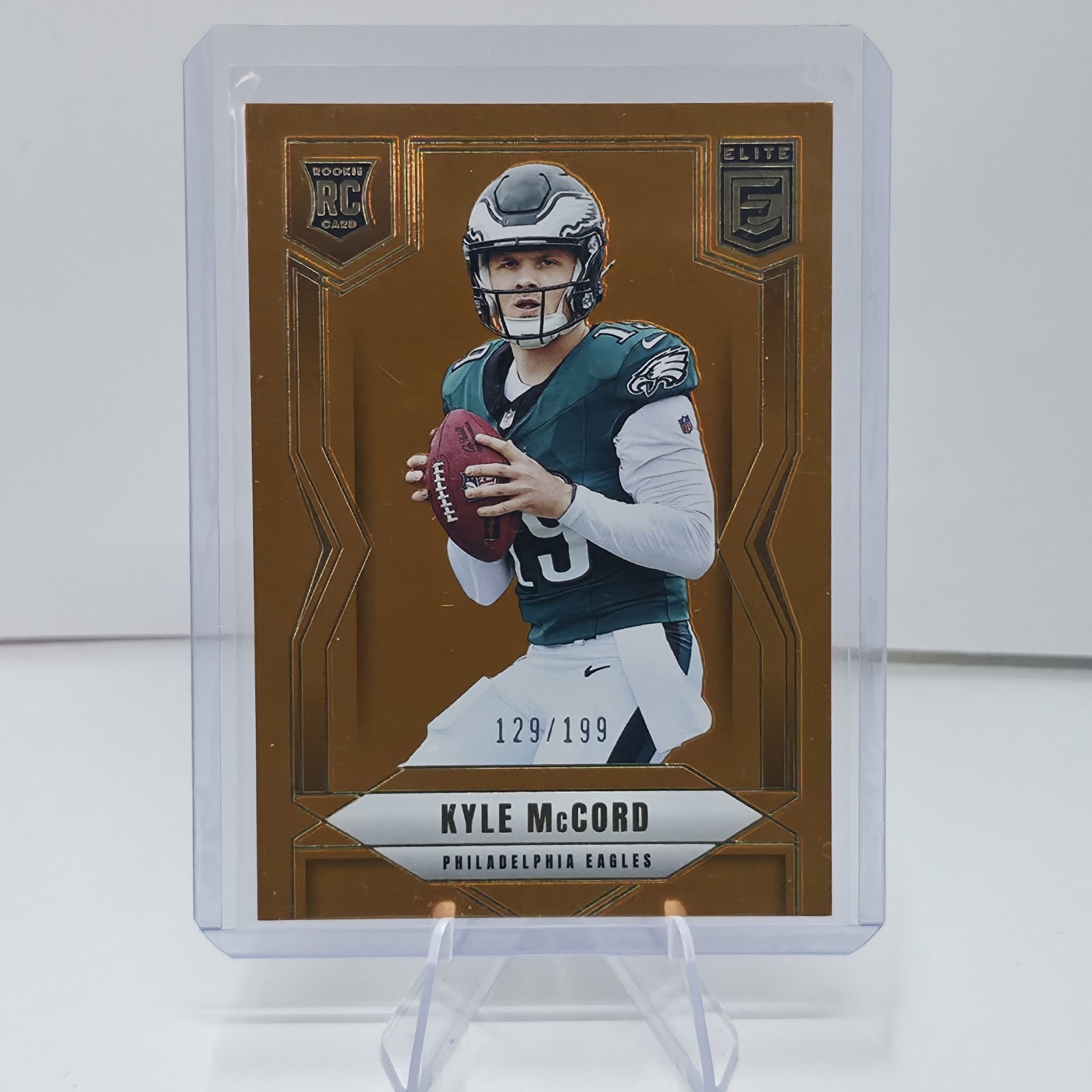 2025 Panini Elite Kyle McCord Orange #171 RC 129/199 Philadelphia Eagles