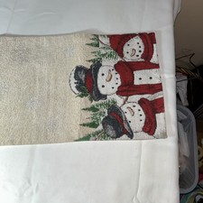 St Nicholas Square Snowmen Table Runner 35 X 12