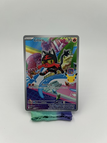Litten MEP 044 Mega Evolution Black Star Promo Holo NM Pokemon EN