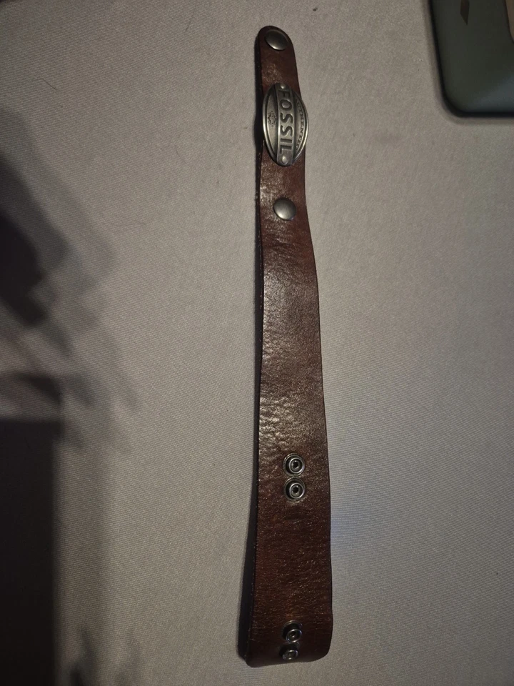 Fossil Herren-Armband Leder Edelstahl Braun - Bild 2 von 2