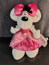 Peluche Diddlina Robe Satinée Voile Rose De Princesse 30cm  Diddl Vintage Ancien
