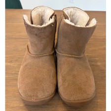 UGG Kids Classic Mini II Boots Chestnut Suede Shearling Size 12