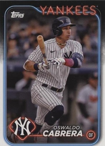 OSWALDO CABRERA NEW YORK YANKEES SIGNED 2022 1ST BOWMAN BP-17