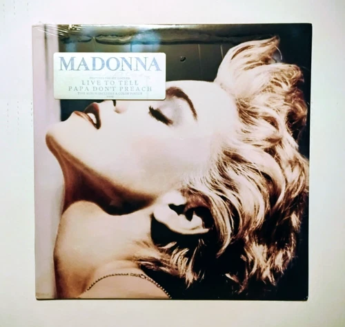 SEALED - MADONNA - TRUE BLUE - 1986 ORIGINAL 1ST PRESSING W/POSTER Sire