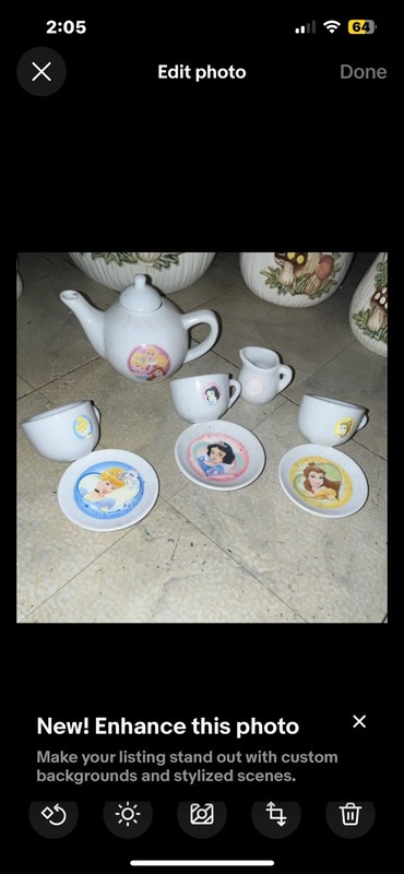 Disney Princess Pretend Play Tea Set Dish Set for Kids Ages 3-7 MPN 1510C01
