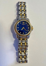 Tissot Watch Ladies Blue Dial Two Tone Steel ...
