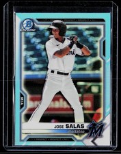 2021 Bowman Draft #BDC-169 Jose Salas Chrome Sky Blue Refractor
