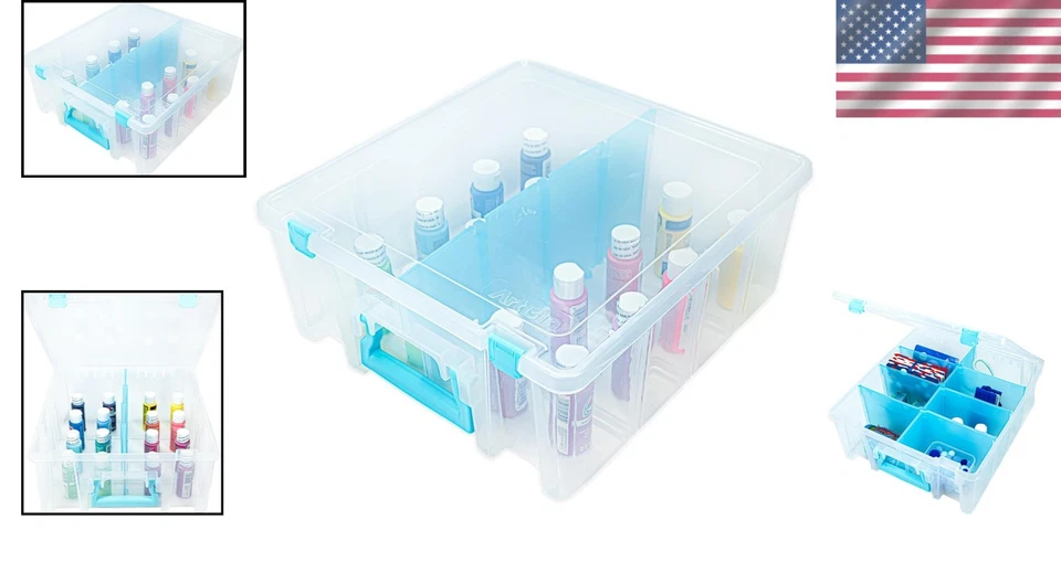 Super Satchel Double Deep Compartment Box - Art Organizer - Image 2 of 4