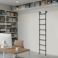 8-Step Wall Mount Steel Ladder for Bunk Bed, ...