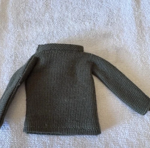 Vintage Barbie/Ken/Action Figures 1/6 Scale Green Mock Turtleneck Sweater  VG