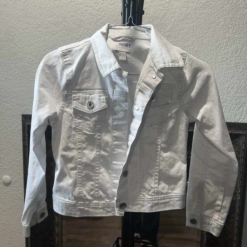 Big Girls size 7/8 Children's Place White Denim Jacket