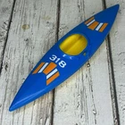 Vintage 1977 Fisher Price Adventure People Canoe Blue Kayak Sport Van Part 318