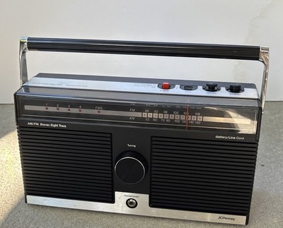 Vintage Jcpenney Stereo Eight Track Player Rare Electronics MCM Radio Retro