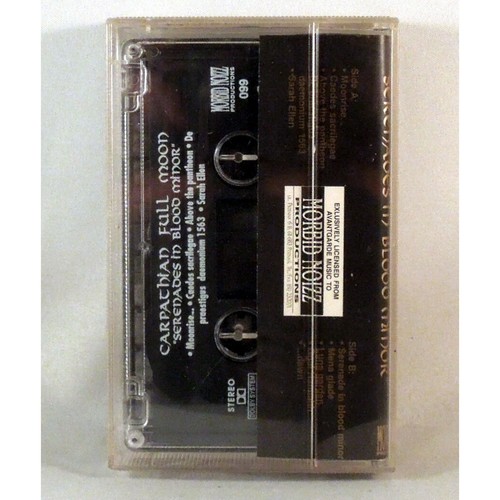 - CARPATHIAN FULL MOON Serenade In Blood Minor Cassette Morbid Noizz 1996 099 - Foto 2 di 6