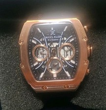 Daniel Klein Exclusive Men Black/Gold  Rubber...