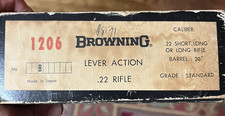 Browning 1971 Early Original Bl22 Lever Action Rifle Standard Grade Gun Box Only