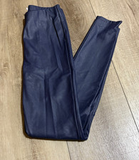 Good American Faux Leather Legging Pants Size Medium Ink Blue