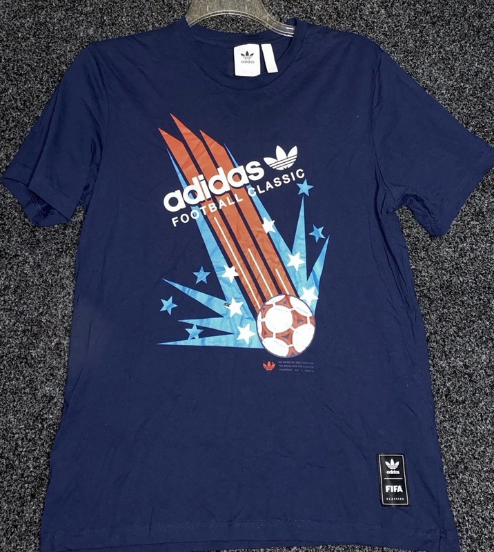 Vintage Adidas Originals 1994 USA Soccer T Shirt Navy Blue Men L World Cup 94