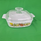 Vintage Corning Ware Spice of Life LEchalote Casserole A 1 B with Pyrex Lid 1 Qt