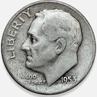 1953 S Roosevelt 10c Dime 90% Silver * Original Surfaces * 1953S #13