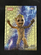 BABY GROOT SUPERFRACTOR 1/1 Topps Chrome Marvel Studios Snap Variation 1/1 #S-73