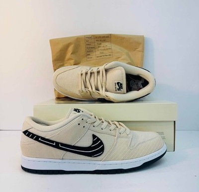Nike SB Dunk Low Albino & Preto Pearl White FD2627-200 Mens 11 DS New Fast Ship