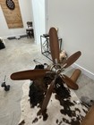 52 in 5-Blade Ceiling Fan Brushed Nickel, Brown/Silver, Wall Switch — photo 10