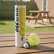 Precision Yellow Nylon Badminton Shuttlecocks 6-Pack - Fast Recovery Design