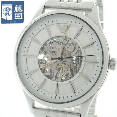 EMPORIO ARMANI AR1945 中古稼働品 EMPORIO ARMANI AR1945 Skeleton Automatic Watch Stainless Steel