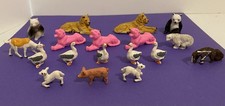 Vtg Lot Of 18 Various Wild Animals  Farm Animals Plastic  Rubber Various Mfg