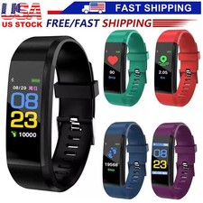 Fitness Smart Watch Activity Tracker Heart Rate For Women Men Oxygen BP Monitor