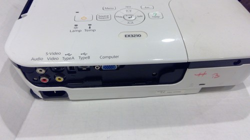 Epson EX3210 H430A XGA 3LCD 1080i 2800 Lumens Projector NO POWER CORD - Zdjęcie 2 z 6