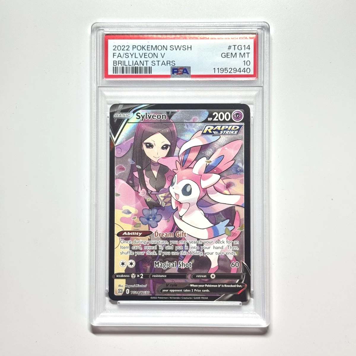 Sylveon Pokémon TCG Professional Sports Authenticator (PSA