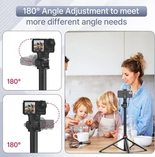 MT-79 81" Camera Phone Tripod Extendable Aluminum Portable Adjustable Light Ball