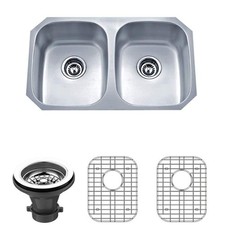 Specialty Series Stainless Steel 30 in. 50/50 Double Bowl Undermount Kitchen