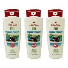 3 Pack Old Spice Fresh Collection Body Wash Fiji 16 Oz Each
