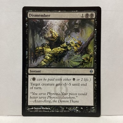 MTG Dismember Magic: The Gathering New Phyrexia Uncommon #57