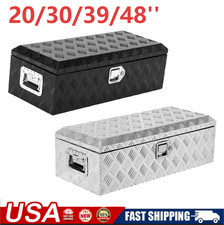 20 30 39 48 Inch Aluminum Tool Box Truck Bed Trailer Rv Toolbox Storagelock Key